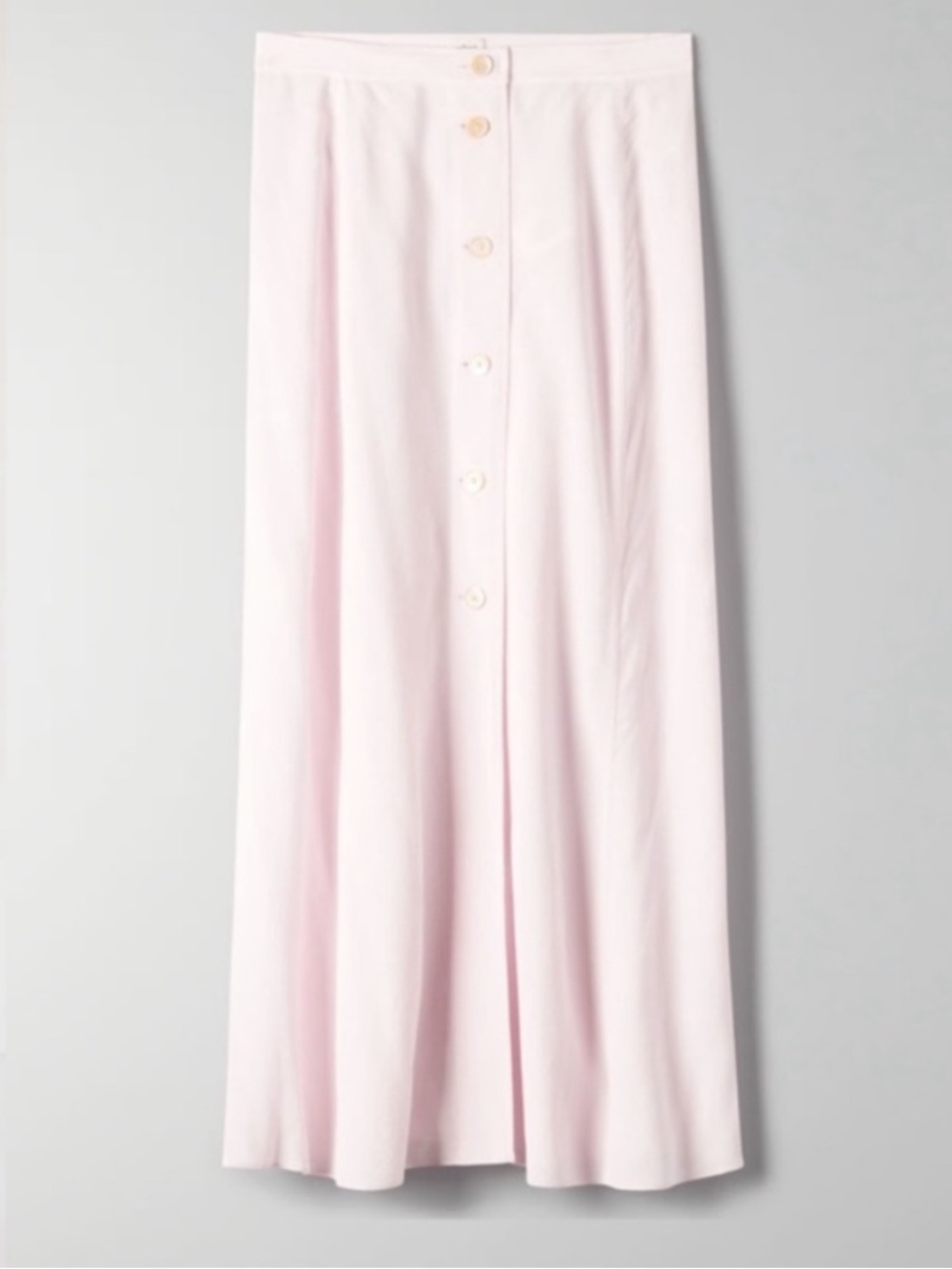 NEW Wilfred Amelie Midi Skirt Front Button Cottagecore Prairie